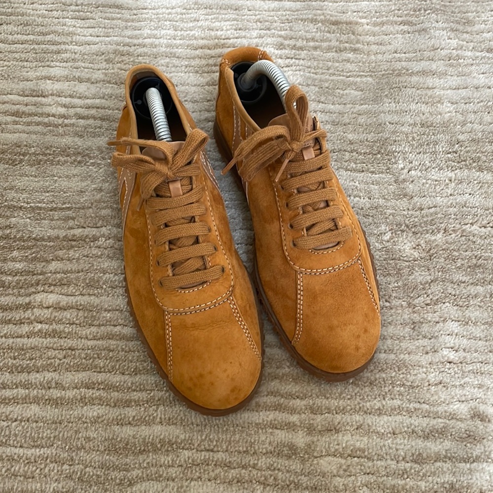 Hogan Ladies Low Top Sneakers in Suede Size 36